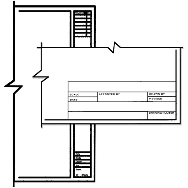 Alvin 18 x 24 Standard Title Block and Border 10 Sheets CP10221222 - main