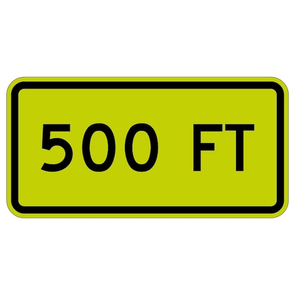 Sign Solutions Usa Traffic Sign, 30 in Width, Aluminum Sign, Horizontal Rectangle DUS06DFY3018W16-2aP - main