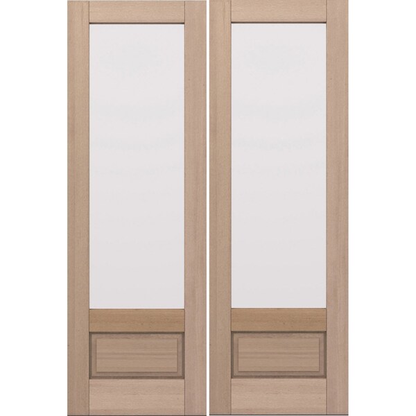 Doornmore G7501, 66.5" x 98" ( 2x32" Door) Left Hand, Mahogany 3/4 Lite Exterior Door G7501-SW-3296_2_LI - main
