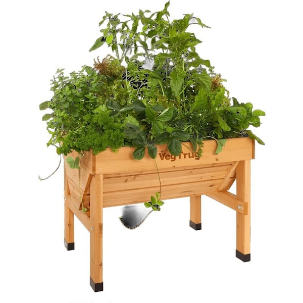 Vegtrug Classic VTNS0361 Raised Bed Planter, 103.4 cm L, 76 cm W, 80 cm H, Cedar Wood, Natural VTNS0361USA - main