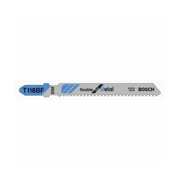 Dremel Flexible Jig Saw Blade, 3-5/8 in L x 0.3 in W, 11 to 14 TPI, Bi-Metal Cutting Edge, Bi-Metal Body T118BF - main