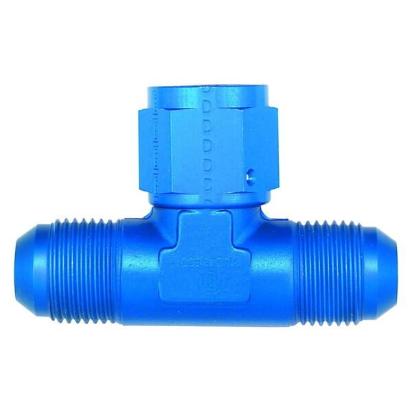 Aeroquip Blue Anodized Tee with Female On the Bottom A83-FBM2281 - main