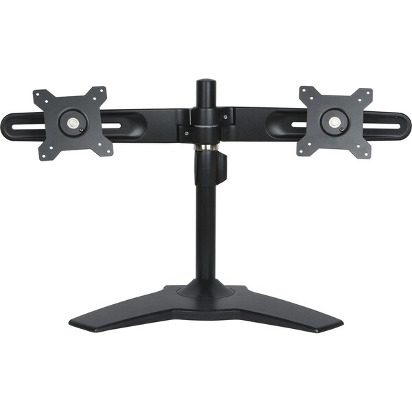 Planar AS2 Black Dual Monitor Stand - Up to 66lb - Up to 24" LCD Monitor - Black - Desk-mountable 997-5253-00 - main