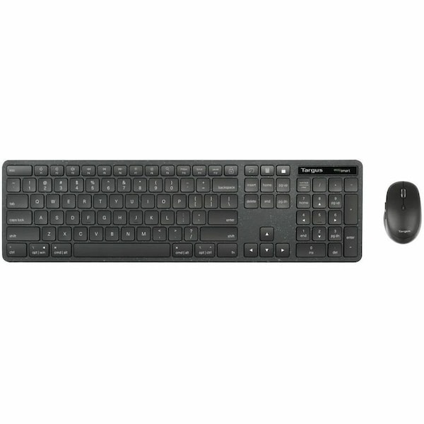 Targus ANTIMICROBIAL FULL-SIZE ECOSMART KEYBOARD & MIDSIZE COMFORT MOUSE COMBO BLACK AKM626USZ - main