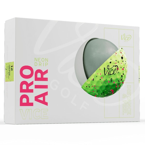 Vice Golf Pro Air Neon Drip Golf Balls, 12PK 111236 - main