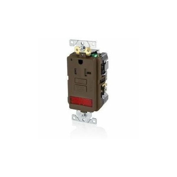 Leviton Self-Test GFCI Receptacle, Combination with Light, 20 Amp, 125 Volt, 5-20R NEMA GFPL2-PL - main
