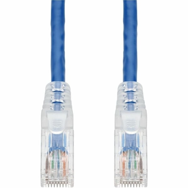 Add-On 1FT BLUE CAT 6 PVC ETHERNET CABLE SNAGLESS EASY CLEAR BOOT TAA RJ-45 M/M ADD-1FCAT6-BE-TAA - main