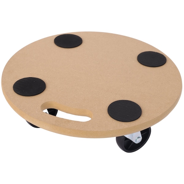 Edendirect Heavy Duty Wood Furniture Dolly with Wheels, 500 lbs Capacity 2pcs 15in Round Platform ED-W46577452 - main