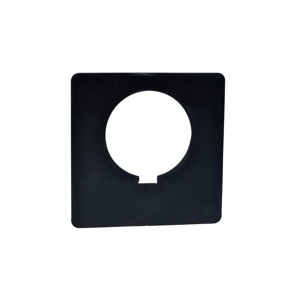 Schneider Electric Blank Legend Plate, Square, Black 9001KN100BP - main