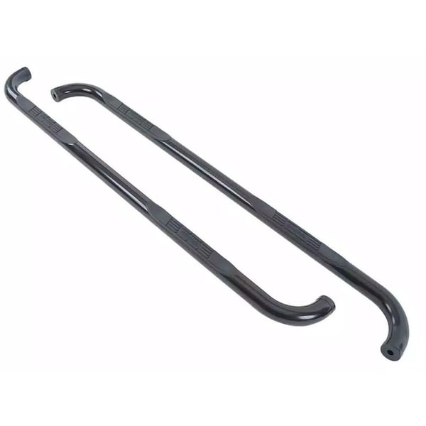 Big Country With Step Pads, 3 Inch Round Bent, Powder Coated, Black, Steel, Without End Caps, Frame Body 370231 - main