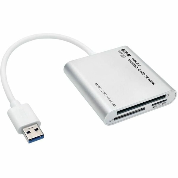 Eaton Tripp Lite Series USB 3.0 SuperSpeed Multi-Drive Memory Card Reader/Writer, Aluminum Case U352-000-MD-AL - main