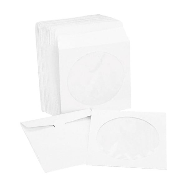 Innovera CD/DVD Envelopes, Clear Poly Window, 50 Envelopes per Pack (IVR39403) 39403 - main