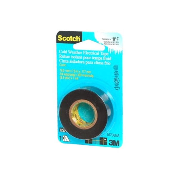 Scotch Extreme Weather 3/4''x25 ' Vinyl Electrical Tape 16736NA - main