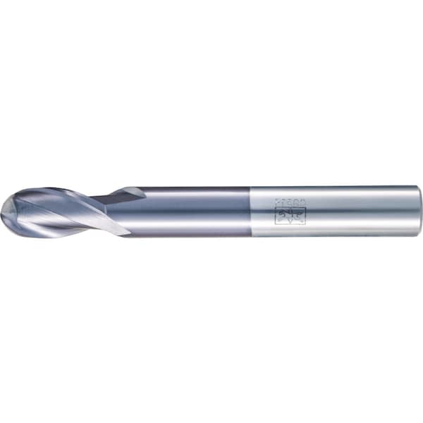 Pferd PFERD Ball Nose End Mill, 2 flutes, 5/8'' Dia, 1-1/4'' APMX, 5'' OAL, cylindrical shank 23003014 - main
