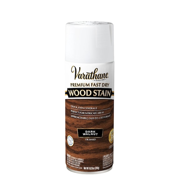 Varathane Premium Fast Dry Wood Stain Spray, Dark Walnut, 10.25 oz 385549 - main