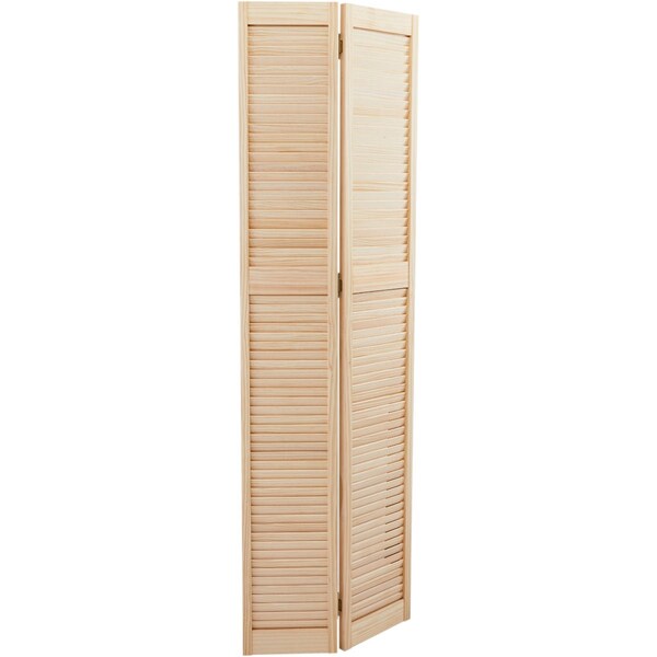 Alexandria Moulding 36'' W.x80'' H. Natural Pine Bi-Fold Door PN3068LLOB1 - main