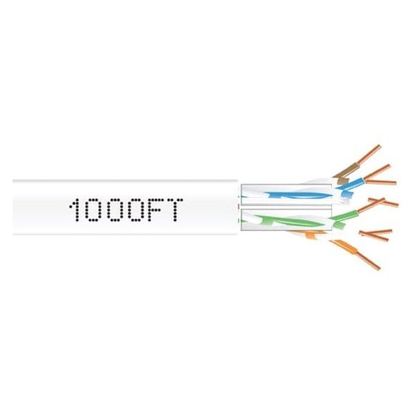 Black Box Gigatrue Cat6A Solid Bulk Cable C6ABC51-WH-1000 - main