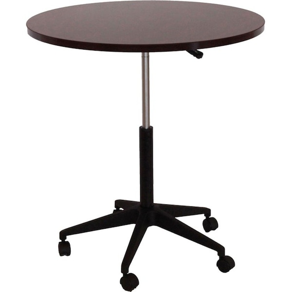 Boss Office Products Boss Round Mobile Table - 32" - Mahogany N30-M - main