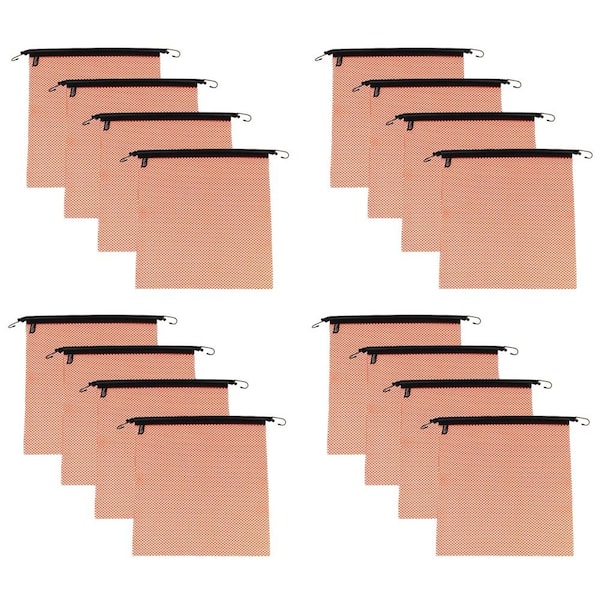 Mytee Products 18 in x 18 in Orange Jersey Mesh Safety Flags for Trucks w/ Rubber Bungee, 16PK JMF-B-ORANGEx16 - main