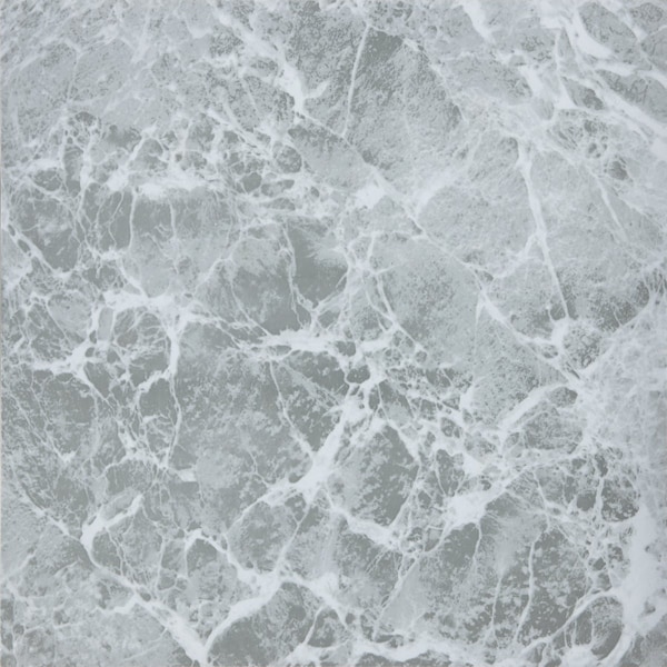 Home Impressions Gray Marble 12''x12'' Vinyl Floor Tile, 45 Sq. Ft./Box KC91111 - main