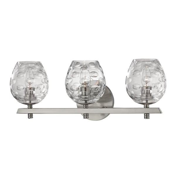 Hudson Valley Lighting Burns 3 Light Bath And Vanity 19 In. Satin Nickel 1253-SN - main