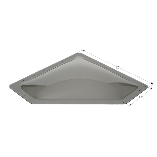 Icon RV Skylight NSL2810 - 32in x 13in with Neo Angle, Smoke 12112 - main