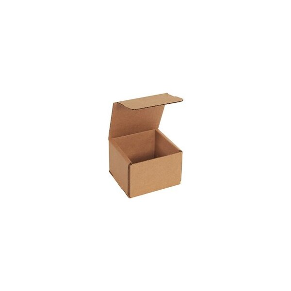 Bubblefast 50-4 x 4 x 3'' Kraft Corrugated Mailers, 50PK BFM443K - main