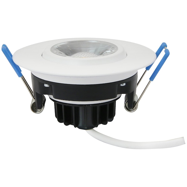 Sunlite 3in. Round Gimbal with J-Box Downlight Fixture, 8W 600 Lmn 27K/30K/35K/40K/50K Dimmable 82098-SU - main