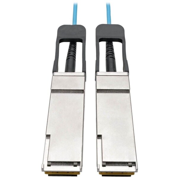 Eaton Tripp Lite Series QSFP+ to QSFP+ Active Optical Cable - 40Gb, AOC, M/M, Aqua, 3M 9.84 ft. N28F-03M-AQ - main