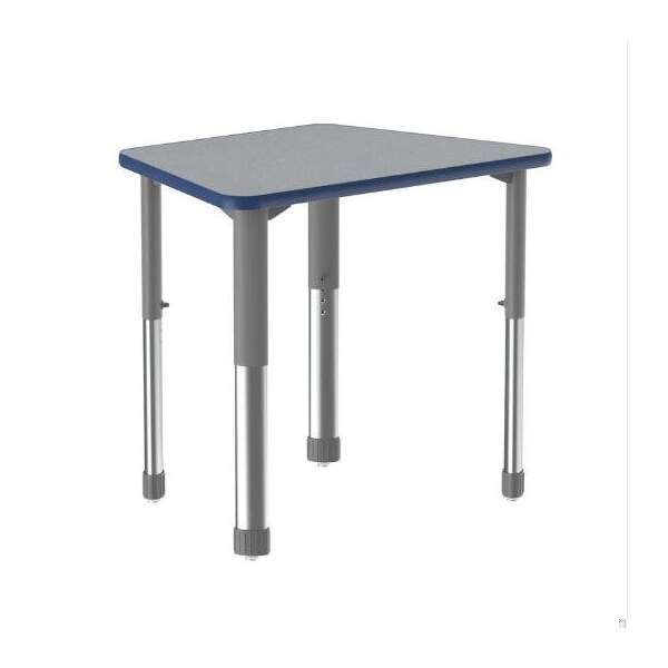Correll Trapezoid 32 in W, 22 in L, 25 in to 35 in H, Particleboard, Gray Granite AD2232TF-TRP-15-13-37 - main