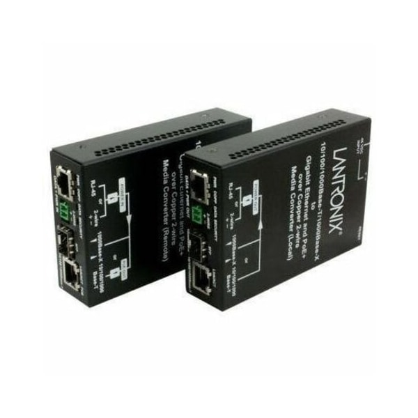 Transition Networks MEDIA CONVERTER, IP GB POE+ OVER 2-WIRE, LOCAL UNIT EO2PSE4052-111 - main