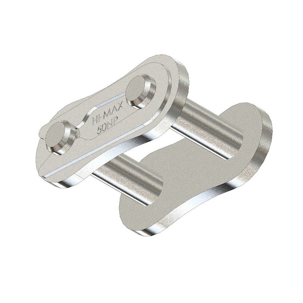 Senqcia Hi-Max Single Strand Spring Clip Connecting Link, 50NP chain, 5/8 P, 1.02 OAW, .2 Pin, Stl 50NPHMCL - main