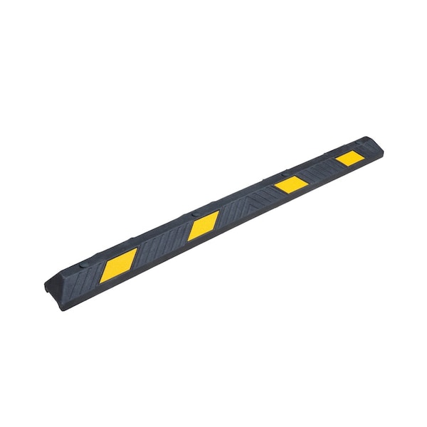 Pittman Parking Block, Plastic Rubber Composite, 3.94 in Height, Black & Yellow 751736 - main