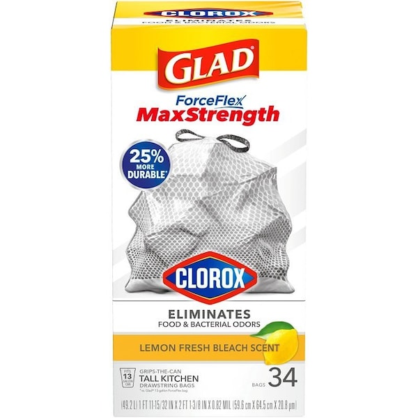 Glad Trash Bags Lmn 13G 34Pk 79297 - main