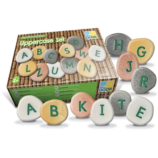 Yellow Door Uppercase Alphabet Pebbles, Set of 26 YUS1009 - main