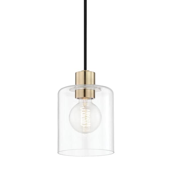 Mitzi Neko 1 Light Pendant 5.5 In. Aged Brass H108701-AGB - main
