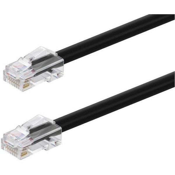 Monoprice CAT6A 50FT BLACK PATCH CABLE, 26AWG, 10G, BARE COPPER CONDUCTOR, GOLD 45435 - main