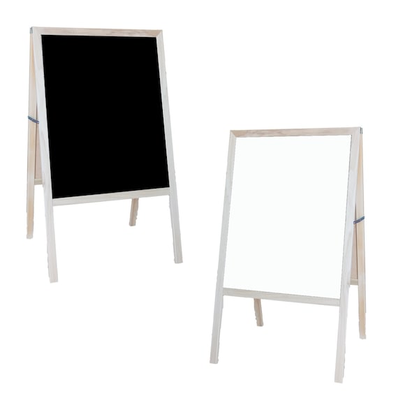Flipside Marquee Easel (Natural hardwood) White Dry Erase/Black Dry Erase 31700 - main