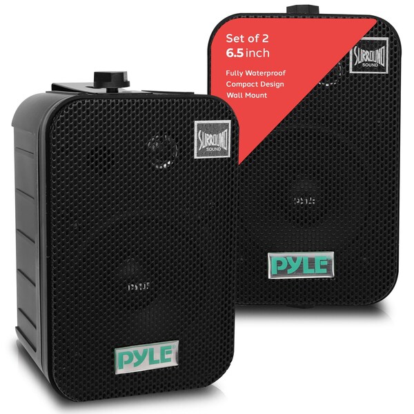 Pyle Dual Waterproof Outdoor -Speaker System PDWR50B - main