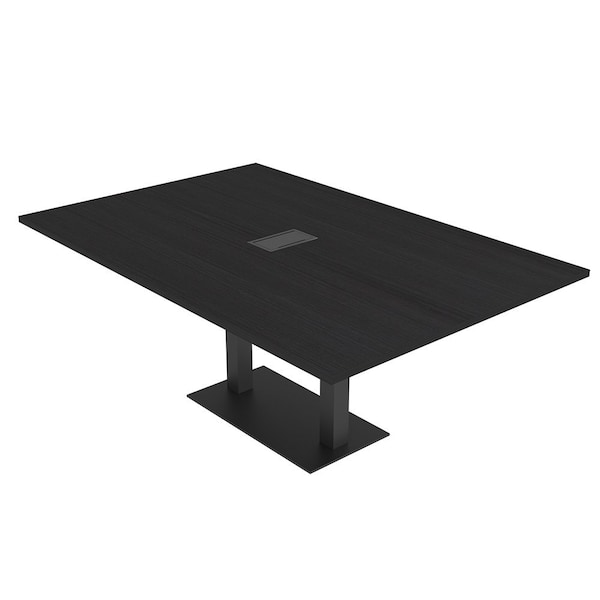 Skutchi Designs Rectangle Conference Table With Power Unit, 48 in W, 72 in L, Black HAR-REC-48X72-DOU.BK-U999ST19-EBLK - main