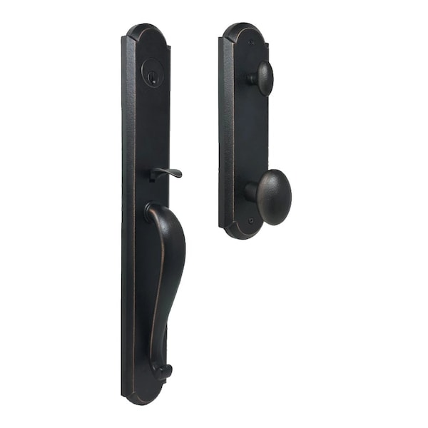 Weslock Residential Handlesets Single Cylinder Handleset Reversible Oil Rubbed Bronze 07680-1M1SL2D - main