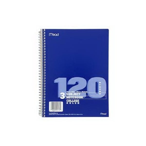 Acco/Mead 120Ct 3Sub Notebook 05748 - main
