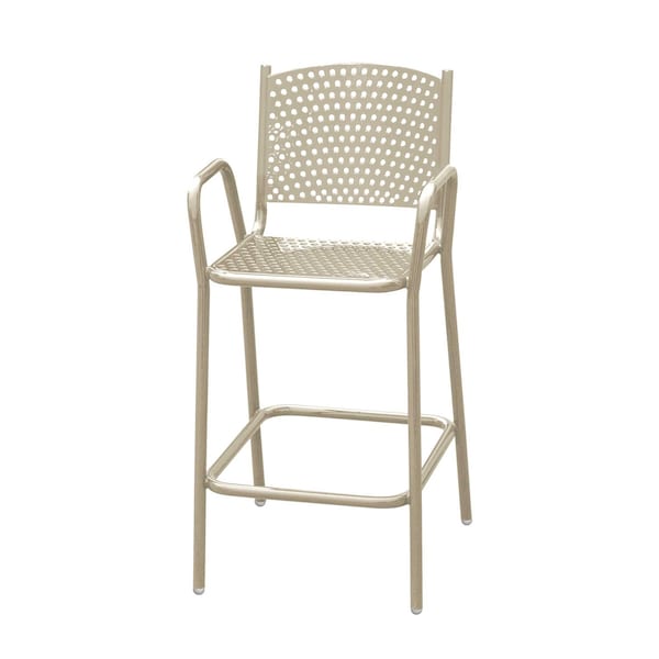 Leisure Craft 42" Tall Bar Height Perforated Chair, Beige C2-PERF-BEIGE - main