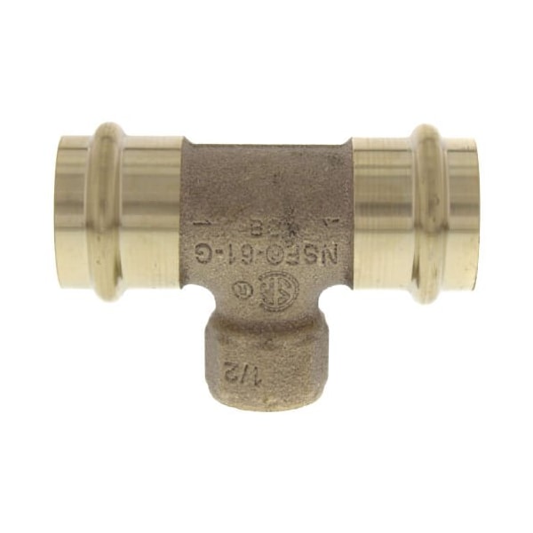 Viega ProPress tee P1 1 P2 1 FPT 0.5 bronze 79760 - main