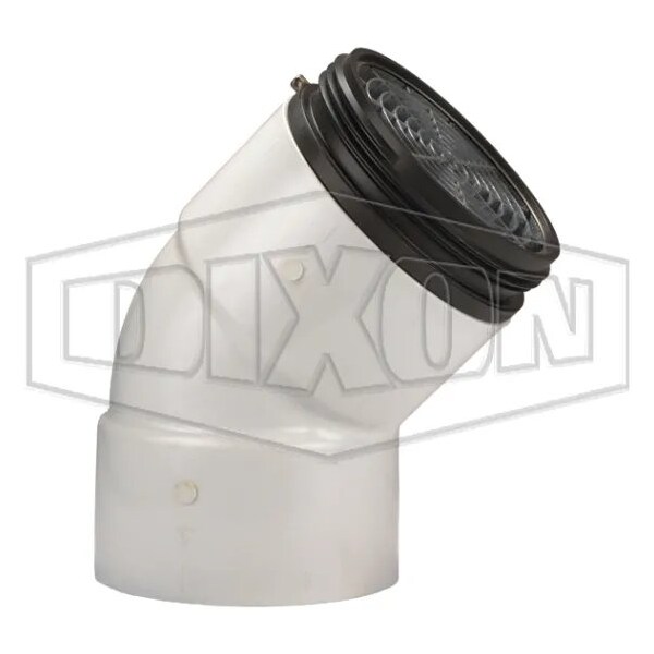 Dixon 45Deg Dry Hydrant Male Adapter, 6 in, Male NST NH, Aluminum, Domestic ADH45M60F - main