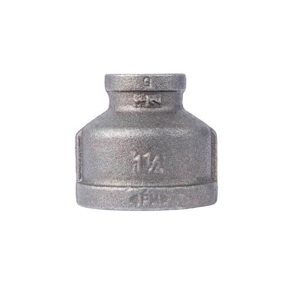 Stz Industries 1-1/4 in. FIP each X 1 in. D FIP Black Malleable Iron Reducing Coupling 310RC-1141 - main