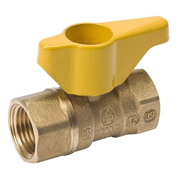 B & K 110-225 Gas Ball Valve, 1 in Connection, FPT, 200 psi Pressure, Brass Body 110-225HN - main
