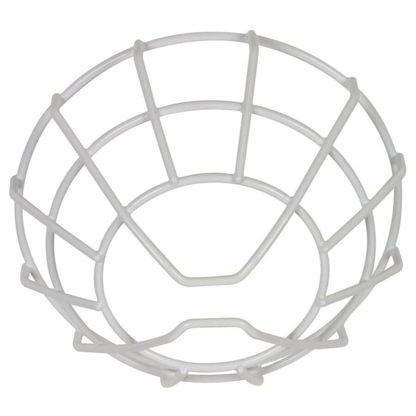 Safety Technology International Wire Cage, Steel, Surface Mount, 8 1/4 in W x 8 1/4 in H x 3 1/2 in D, White STI-9711 - main