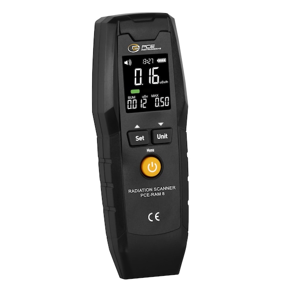 Pce Instruments Radiation scanner, measures 0.01-9999 microsecondv/h with Geiger tube, LCD display PCE-RAM 8 - main