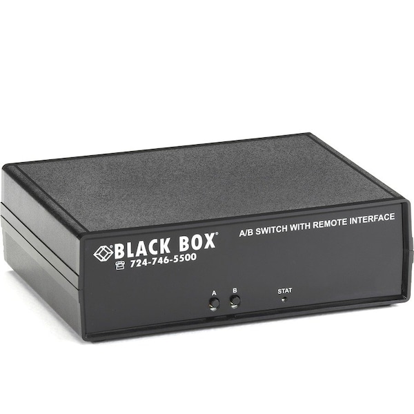 Black Box BLACK BOX CAT6 A/B Switch - Latching RJ45 Remote Control, Dry Contact - - Manual - TAA Compliant SW1040A - main
